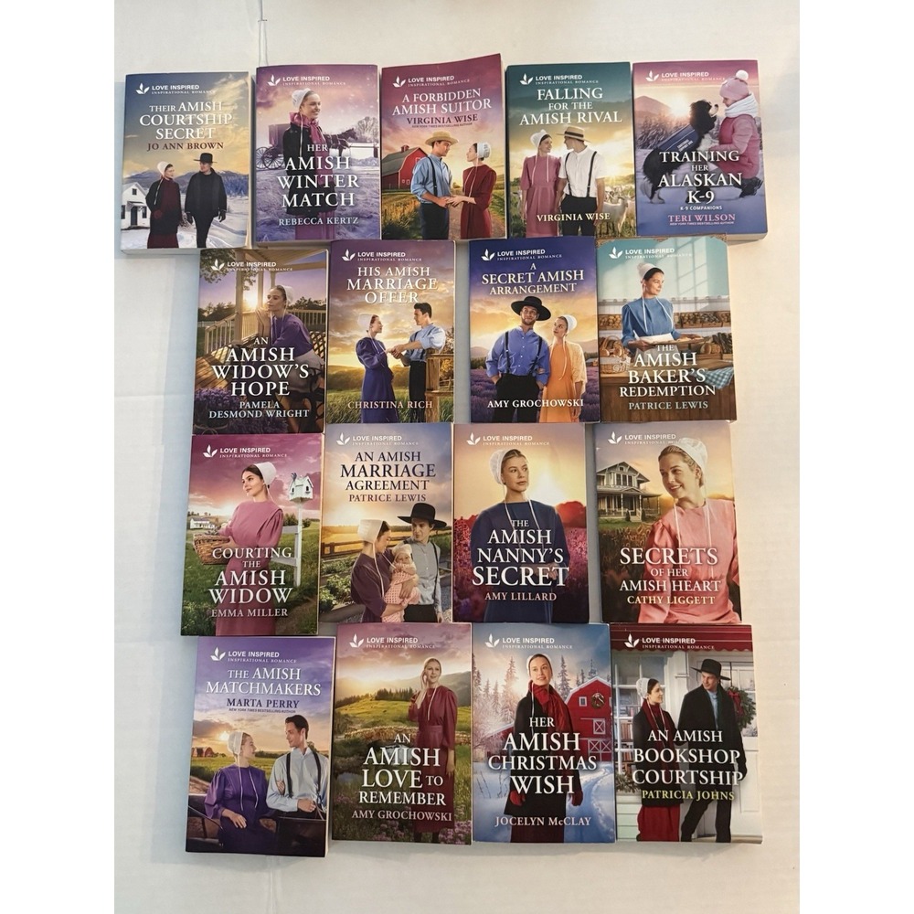 Lot 17 Love Inspired Amish Romance Books Christian Fiction 2025-26